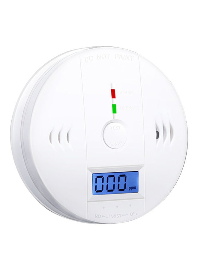 Carbon Monoxide and Alarm Sensor CO Detector White