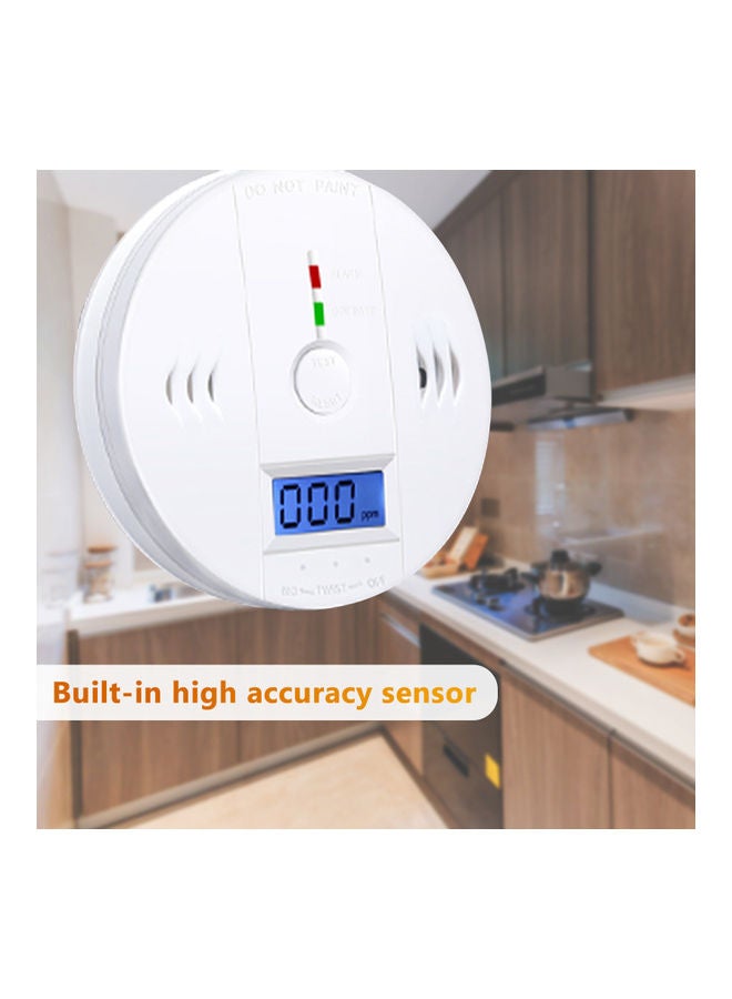 Carbon Monoxide and Alarm Sensor CO Detector White