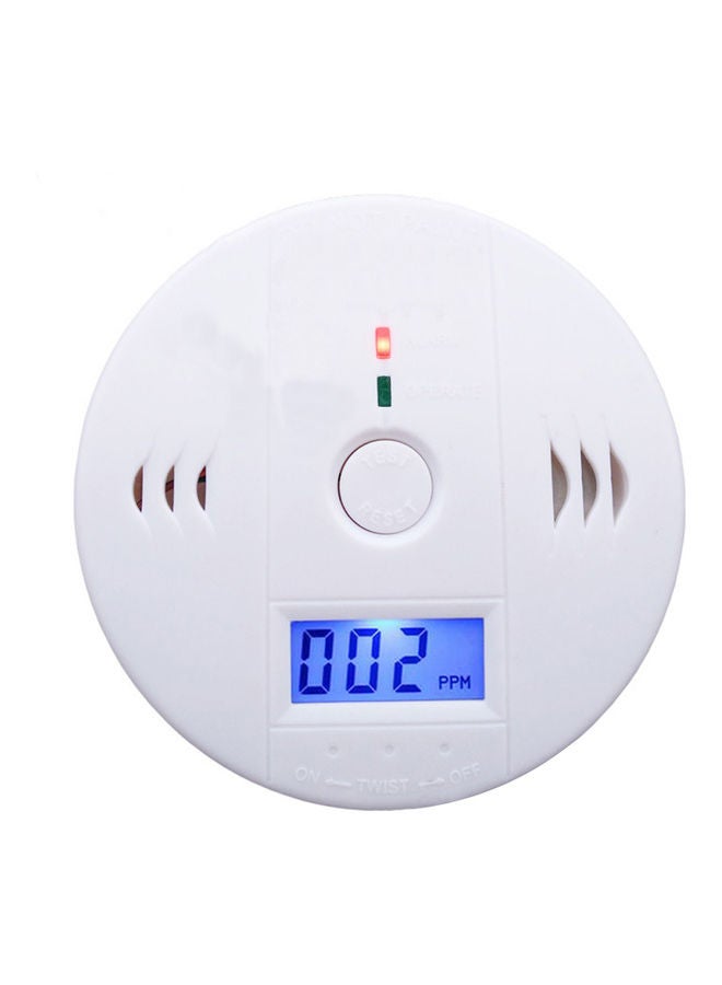 Carbon Monoxide and Alarm Sensor CO Detector White