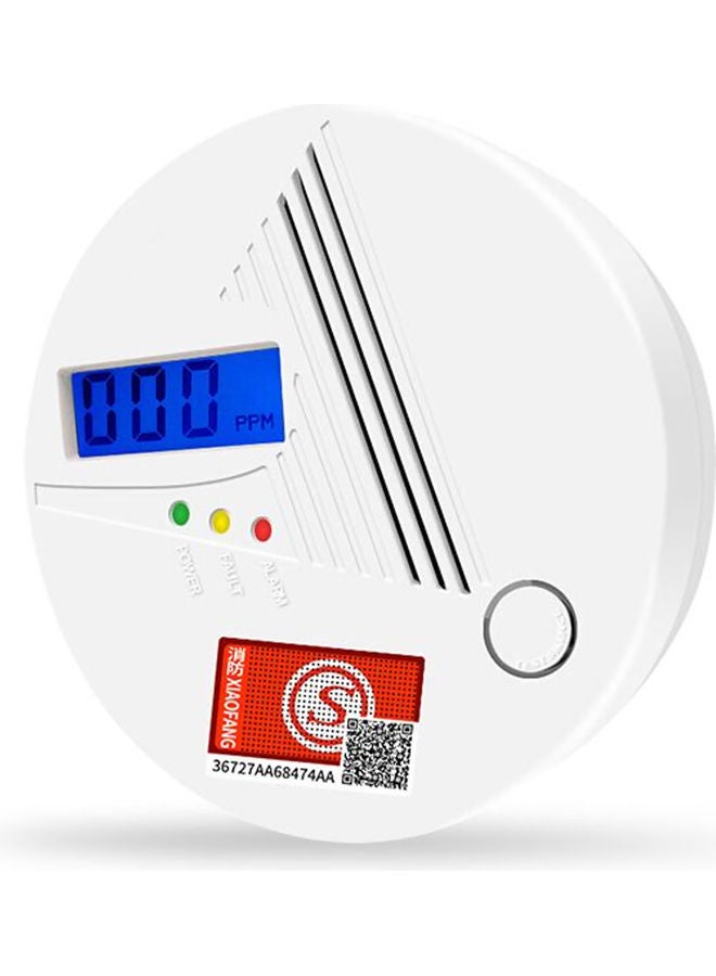 Carbon Monoxide and Alarm Sensor CO Detector White