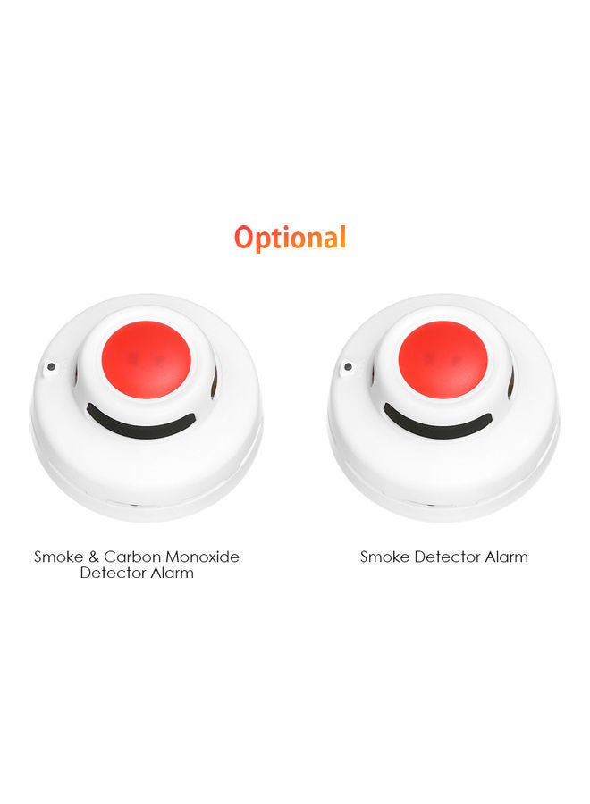 Smoke Detector and Fire Alarms Photoelectric Sensor White