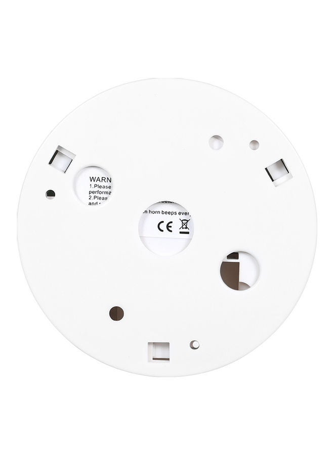 Smoke Detector and Fire Alarms Photoelectric Sensor White