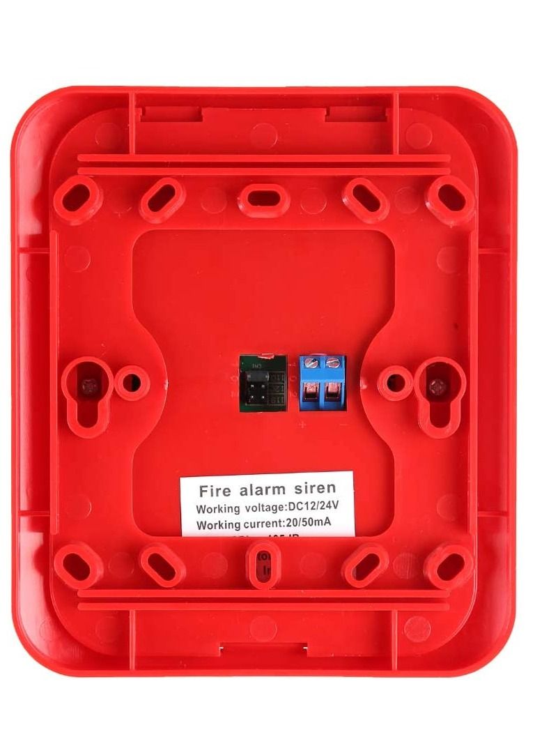 12V/24V Flash Siren Fire Protection Alarm Fire Alarm, Fire Alert System, for Home Markets Farm Villa Hotels