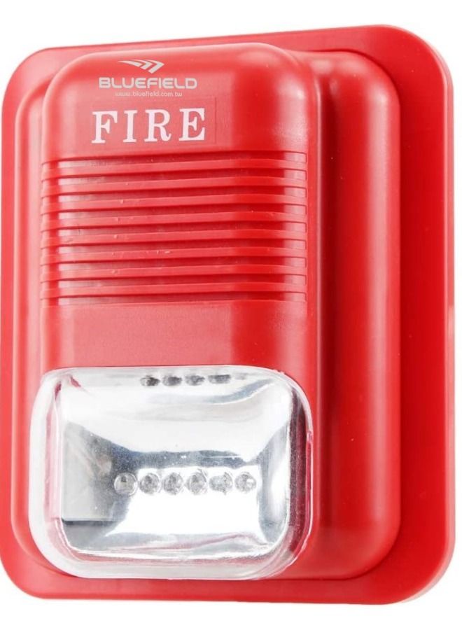 12V/24V Flash Siren Fire Protection Alarm Fire Alarm, Fire Alert System, for Home Markets Farm Villa Hotels