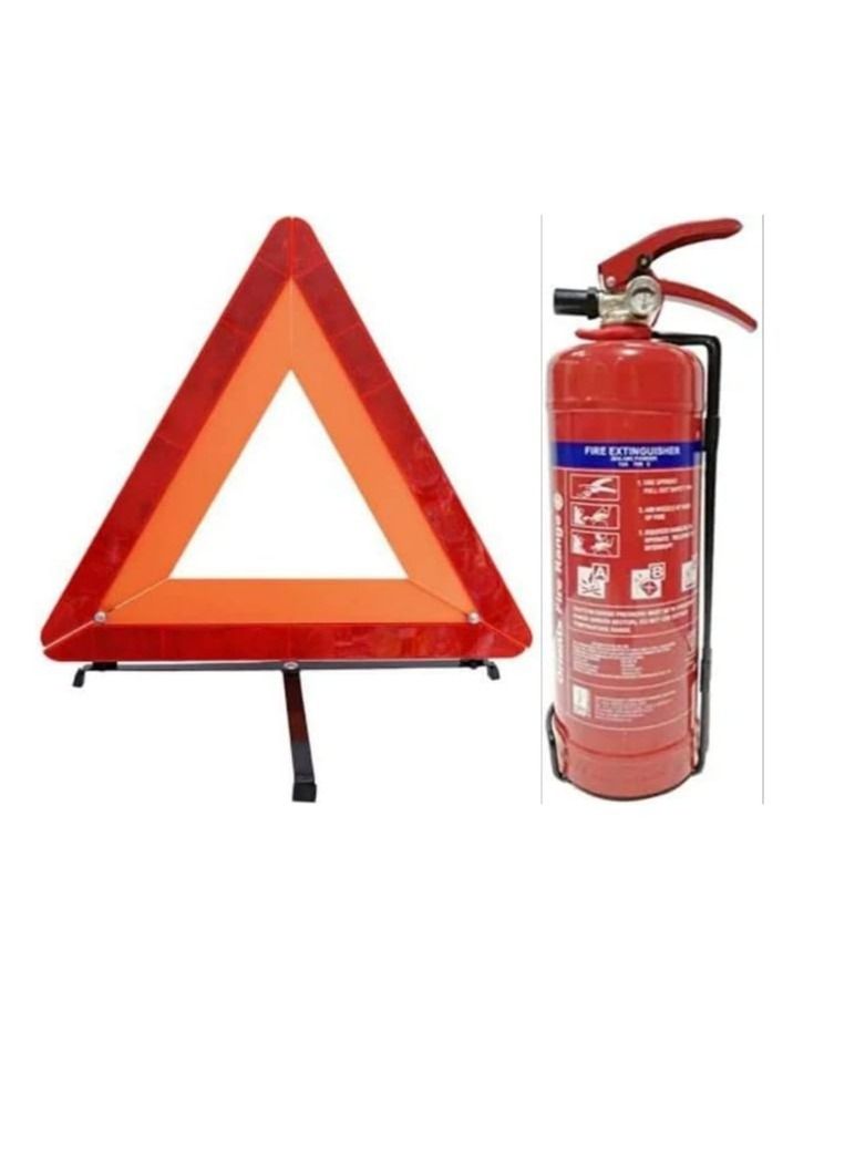 Safety Kit For All Type Of Commercial & Private Vehicles Include Safety & Fire Extinguisher