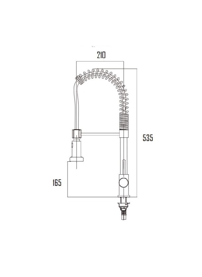 Drottning Kitchen Mixer with Swivel Spout