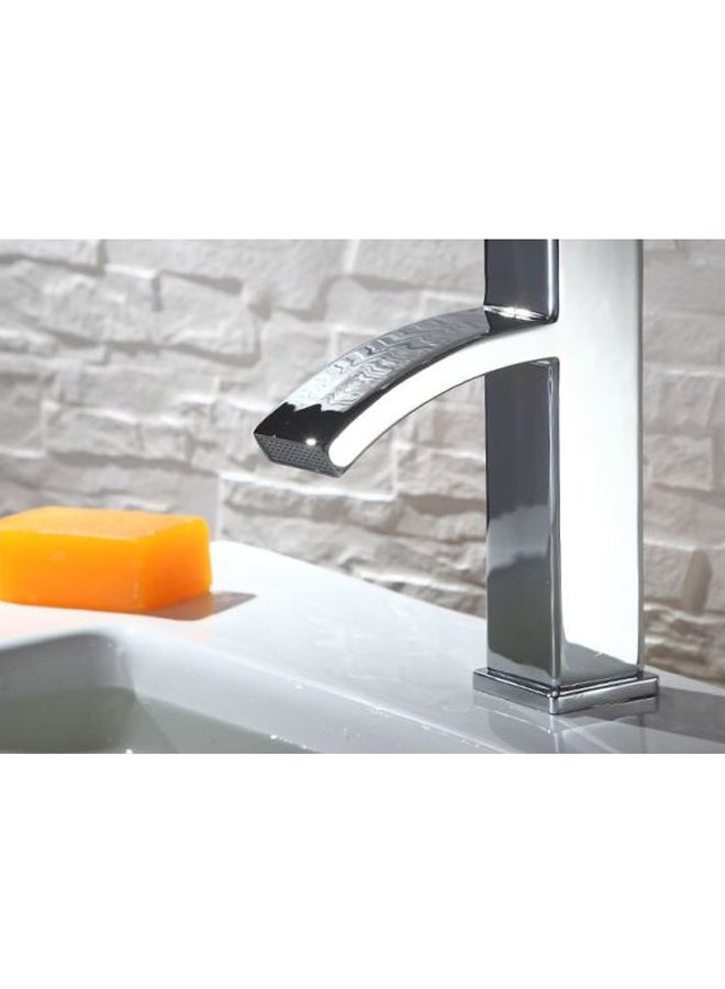 High-End Basin Faucet Silver 25x19x7cm