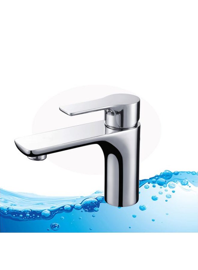 Steel Bathroom Faucet Silver 25x19x8cm