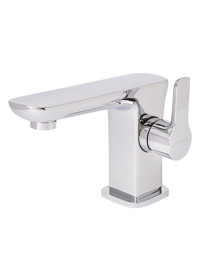 Side Rotating Lever Wash Basin Mixer Silver