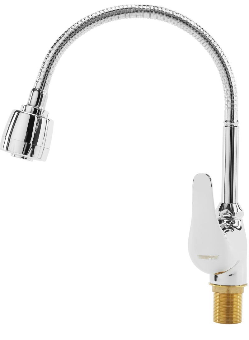 Single Lever Sink Mixer With Brass Deck Mounted Tap for Kitchen and Bathroom