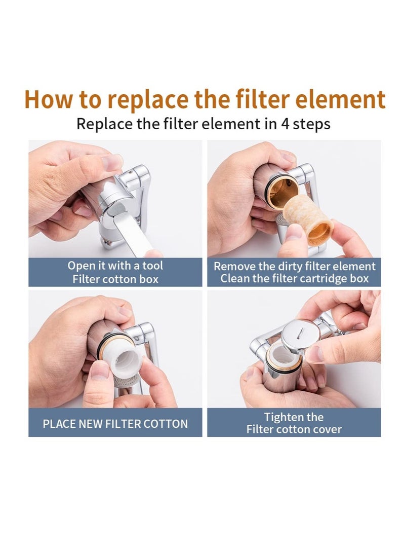 Faucet Extender, 1080° FilterSwivel Faucet Aerator, Durable Splash Proof Faucet, 2 Types of Water Discharge Model, Multifunctional Robot Arm for Cleaning Eyes/Hair/Face for Kitchen and Bathroom