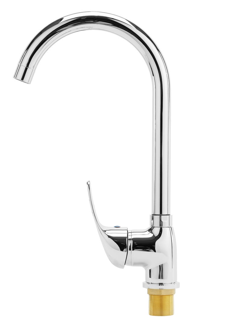 Single Lever Sink Mixer with Brass Deck Mounted Tap for Kitchen and Bathroom