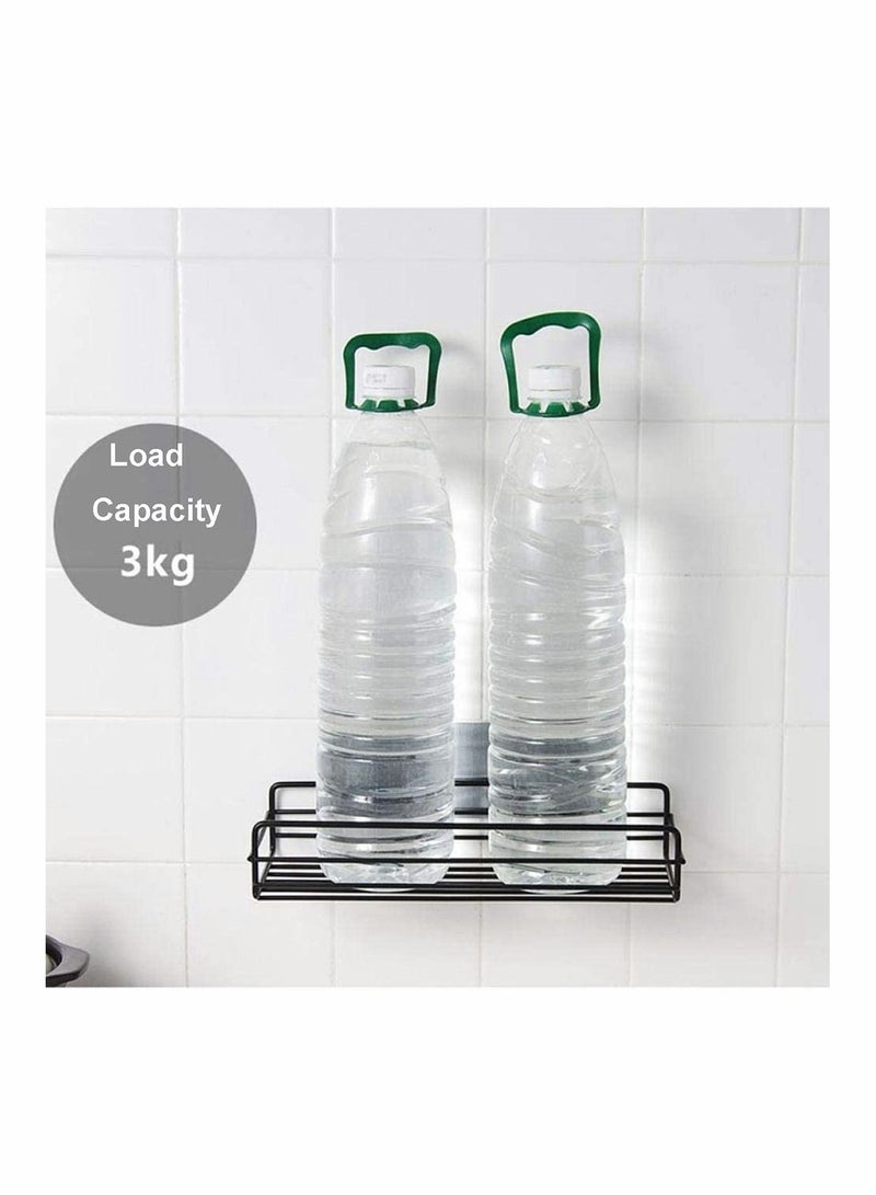 Bathroom Shower Shelf, Bathroom Organizer, Seamless Stickers Bathroom Shelf Stainless Steel Wall Rack for Dorm Toilet Bath and Kitchen, 2 Pack Rack Wall Mounted No Drilling