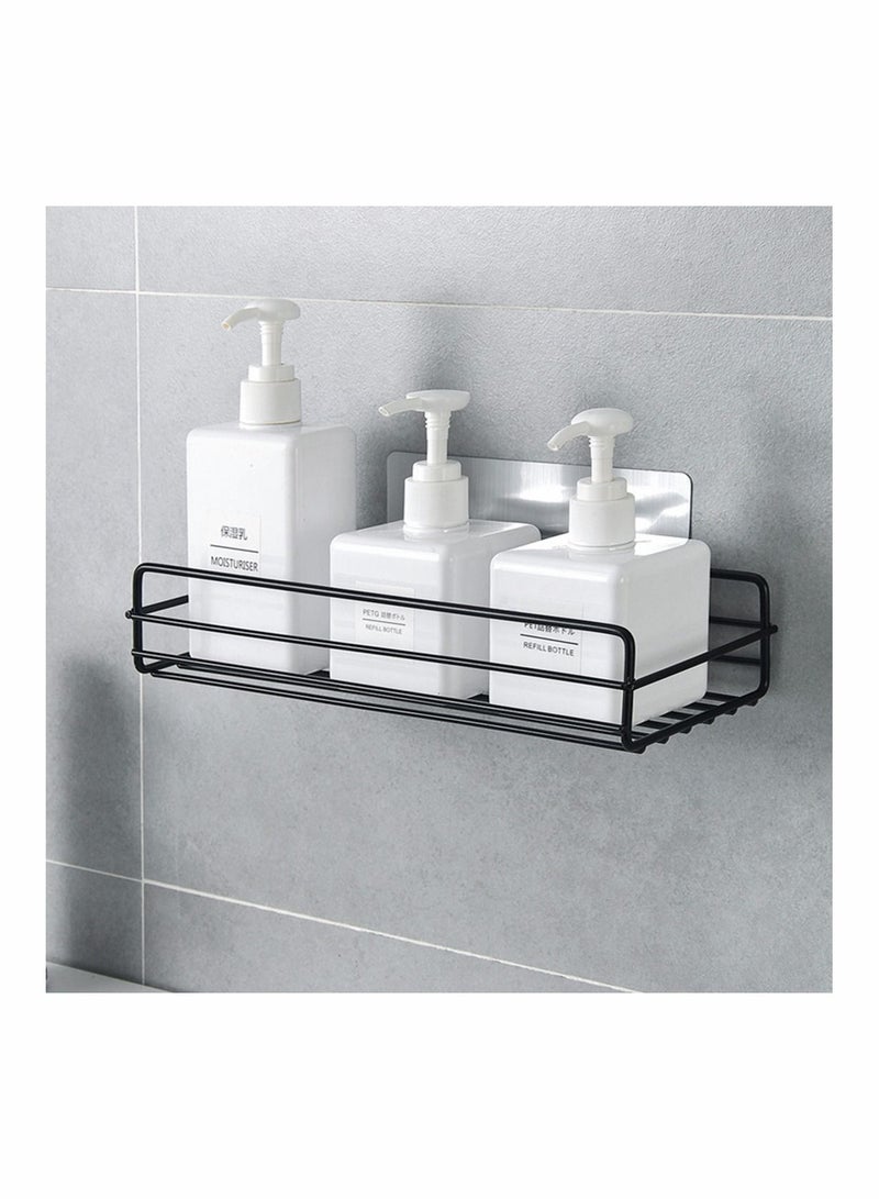 Bathroom Shower Shelf, Bathroom Organizer, Seamless Stickers Bathroom Shelf Stainless Steel Wall Rack for Dorm Toilet Bath and Kitchen, 2 Pack Rack Wall Mounted No Drilling