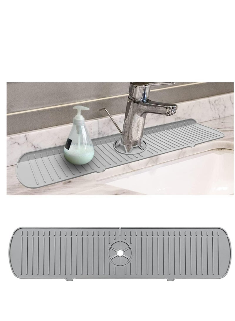 24Inch Kitchen Silicone Faucet Mat,Kitchen Sink Splash Guard