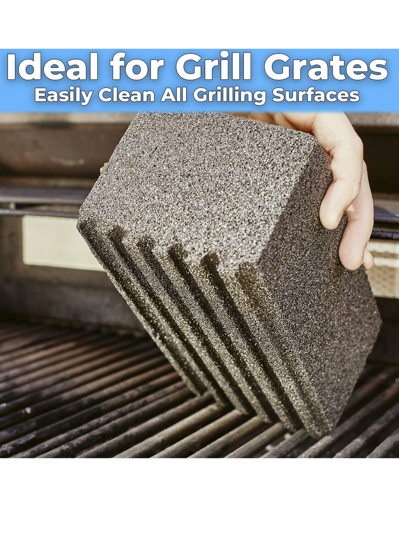 Griddle Grill Cleaning Brick Block - Pumice Cleaner Stone Tool - Cleaning Flat Top Grills or Griddles, Grills Grate - Removes Stubborn Grime for Restaurant, Outdoor, Home and Kitchen 8 x 4 in (2 Pack)