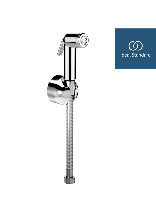 Danube Home Ideal Standard Ideal Spray Shattaf, Acrylic Shattaf, Handheld Bidet Sprayer For Toilets, Bathroom, Lavatory Chrome