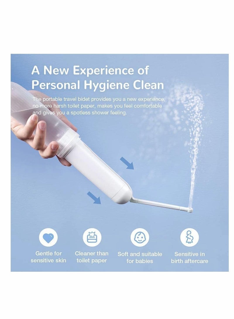 Portable Waterproof Electric Travel Bidet Handheld Personal Sprayer Bottle for Hygiene Cleaning/Baby/Care/Outdoor Traveling/Toilet/Disability/Postoperative