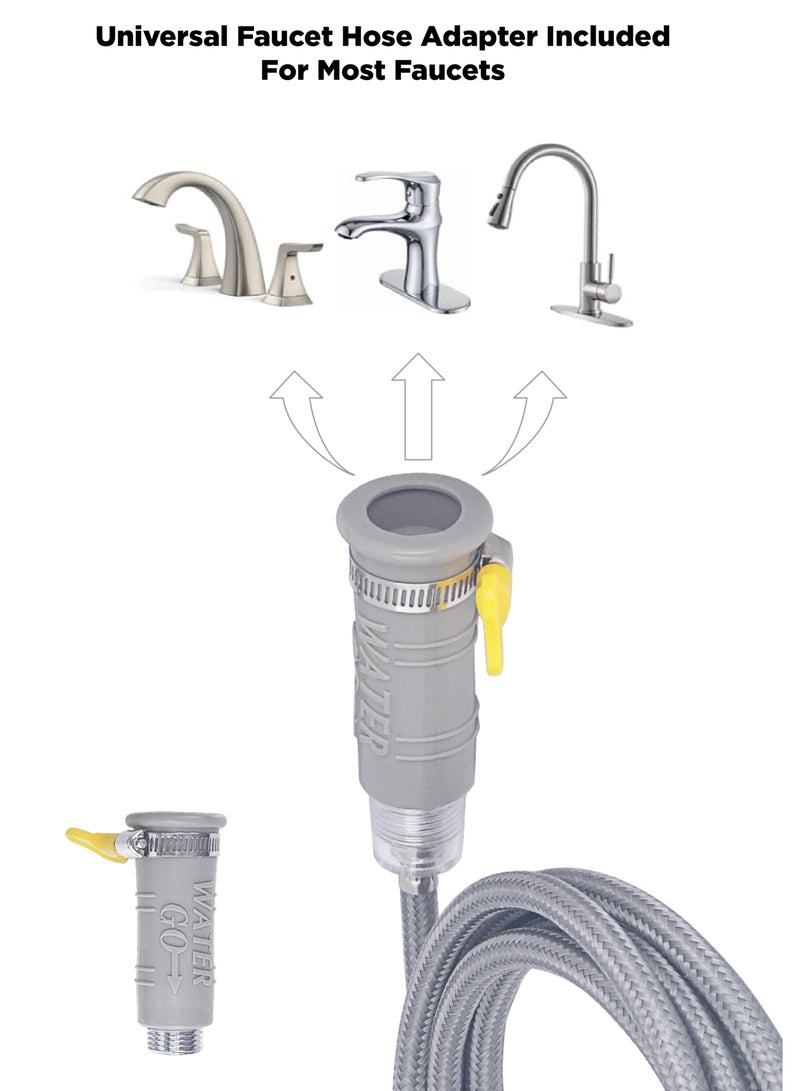 Portable Travel Shattaf / bidet kit. Toilet shattaf Handshower with Filter and 3 meter Hose