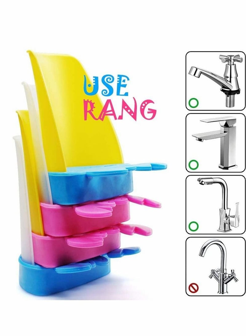 Faucet Extender 4 Pcs Sink Handle Extender, Safe Extension Attachment and Excellent Washing Hands Solution for Toddlers, Children, Kids, Babies