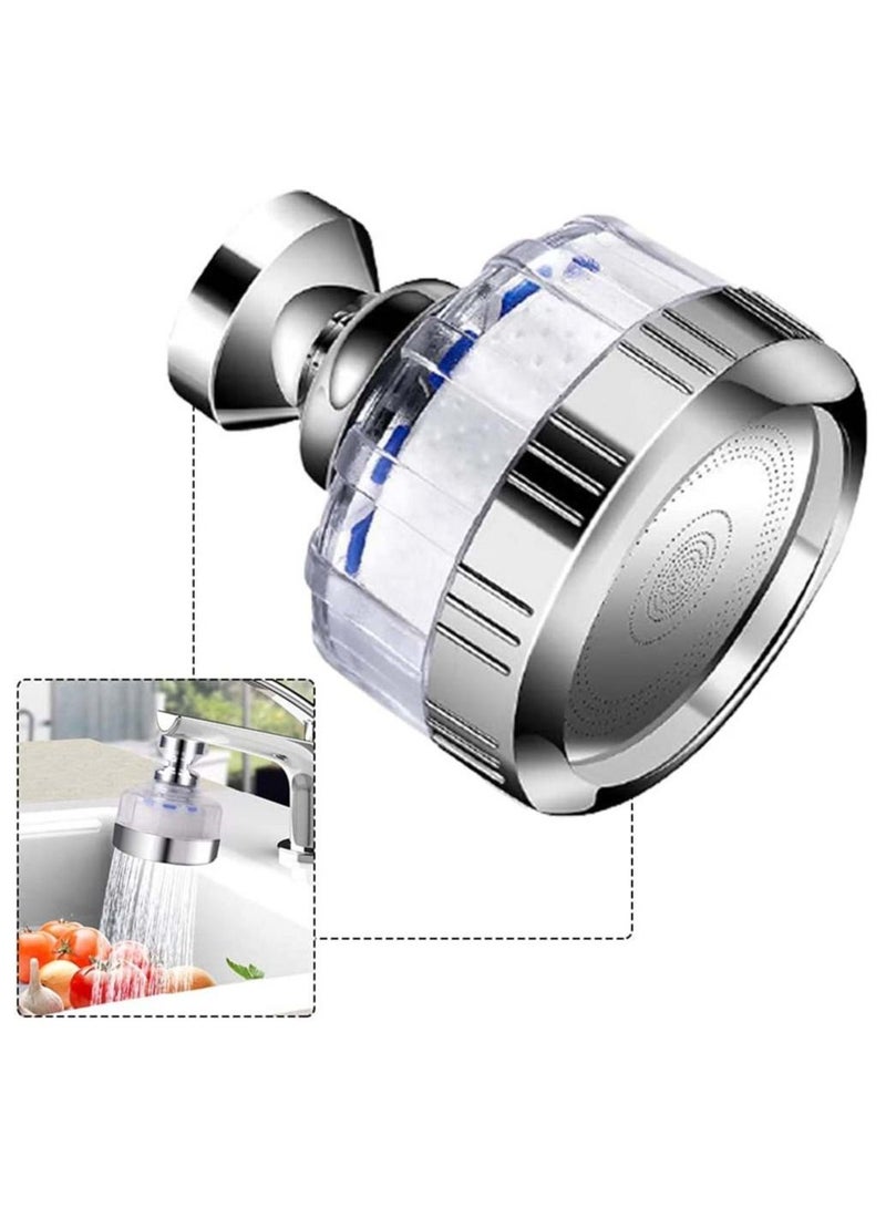 Kitchen Faucet Aerator Sprayer Head Attachment Tap 360° Rotatable Pressurized Booster Easy to Wash Dishes Vegetables and Fruits 7x5.5cm