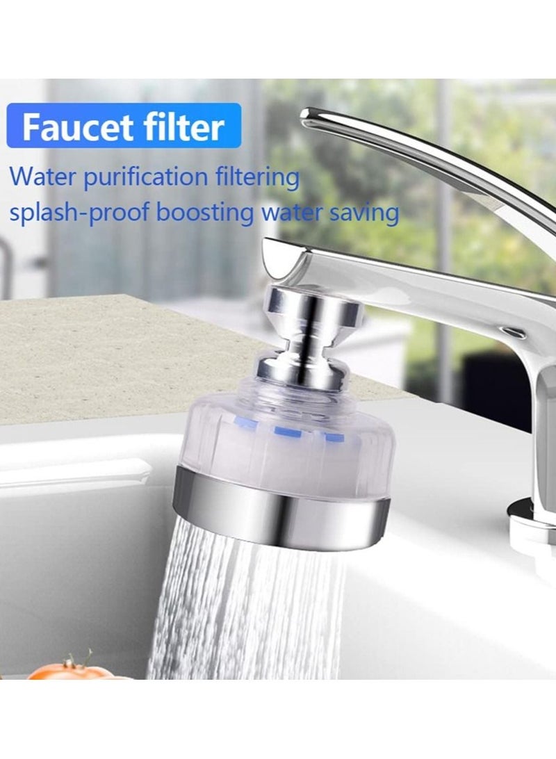 Kitchen Faucet Aerator Sprayer Head Attachment Tap 360° Rotatable Pressurized Booster Easy to Wash Dishes Vegetables and Fruits 7x5.5cm