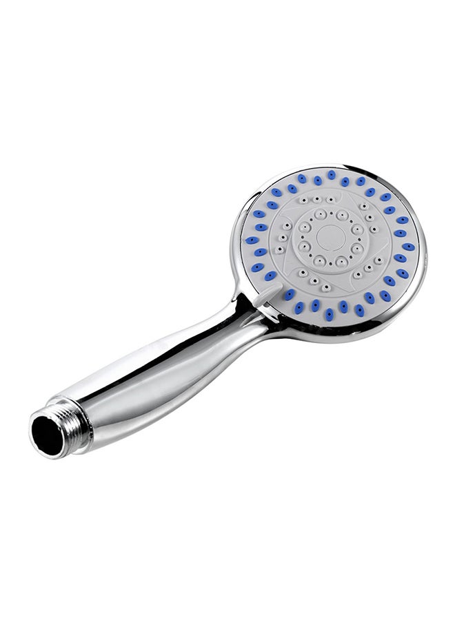 Handheld Spray Spout Shower Head Silver/Blue 9x21.6x9centimeter