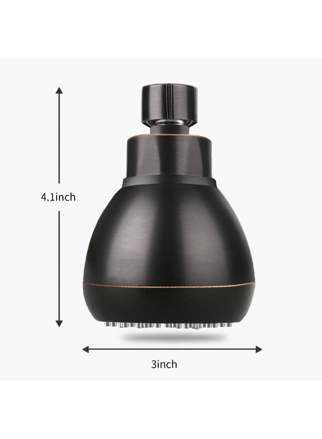 Adjustable Swivel Shower Head Black 11 x 7.5 x 7.5centigram