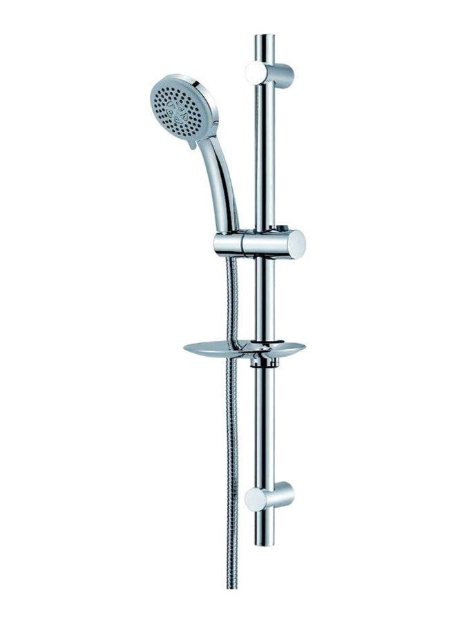 Sliding Glory Bar Shower Set Silver