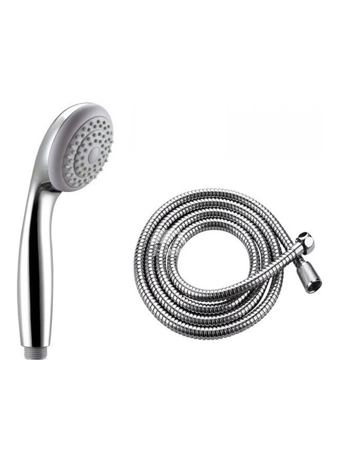 Shower Head With Hose Silver