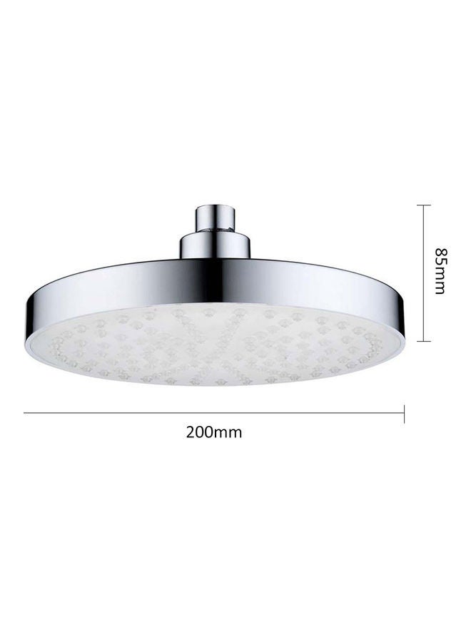 Automatic 8-LED Changing Light Head Bath Sprinkler Multicolour 21 x 8 x 21cm
