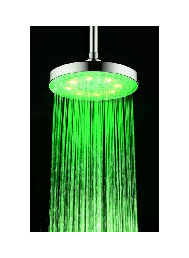 Automatic 8-LED Changing Light Head Bath Sprinkler Multicolour 21 x 8 x 21cm
