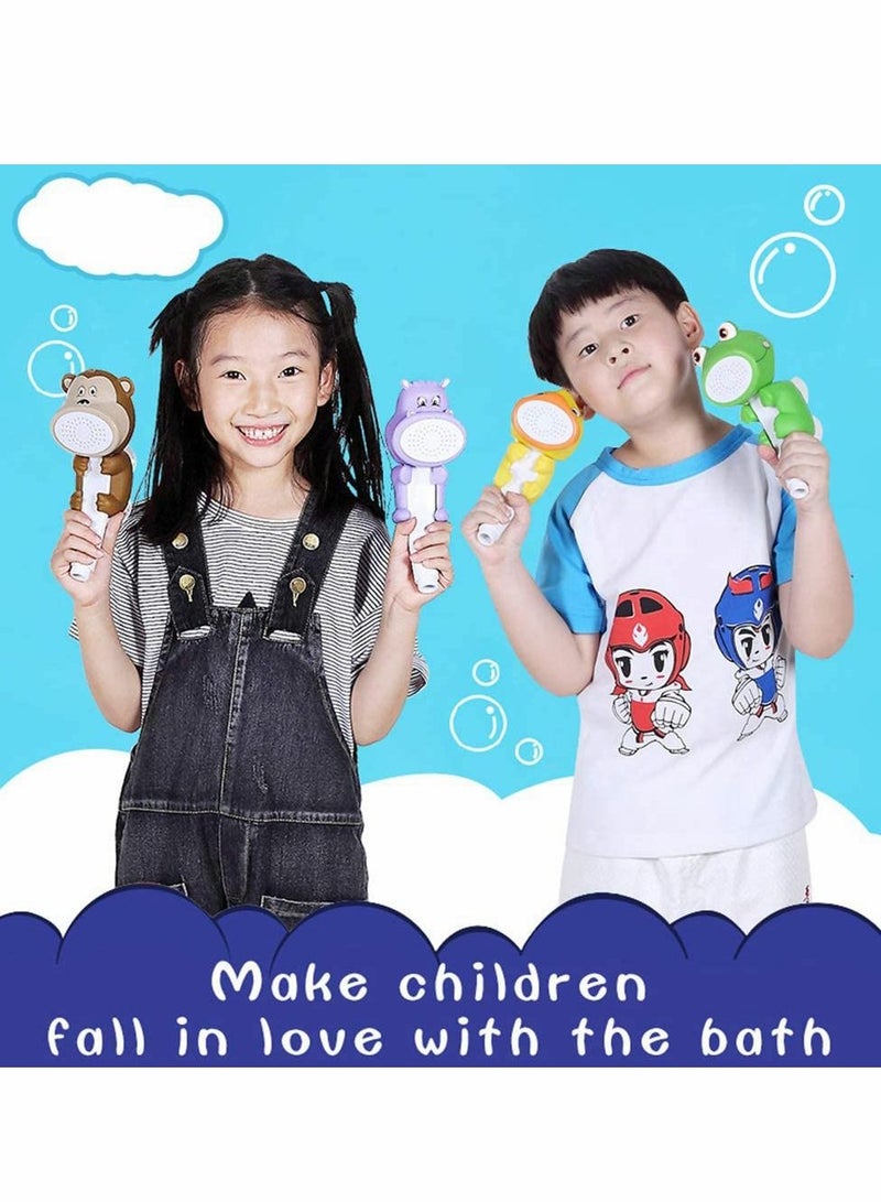 Children's Handheld Shower Head,Cartoon Water Flow Spray Shower Head Baby Kids Toddler Bath Bathing Accessories (Showerhead+Bracket+Hose+Diverter)