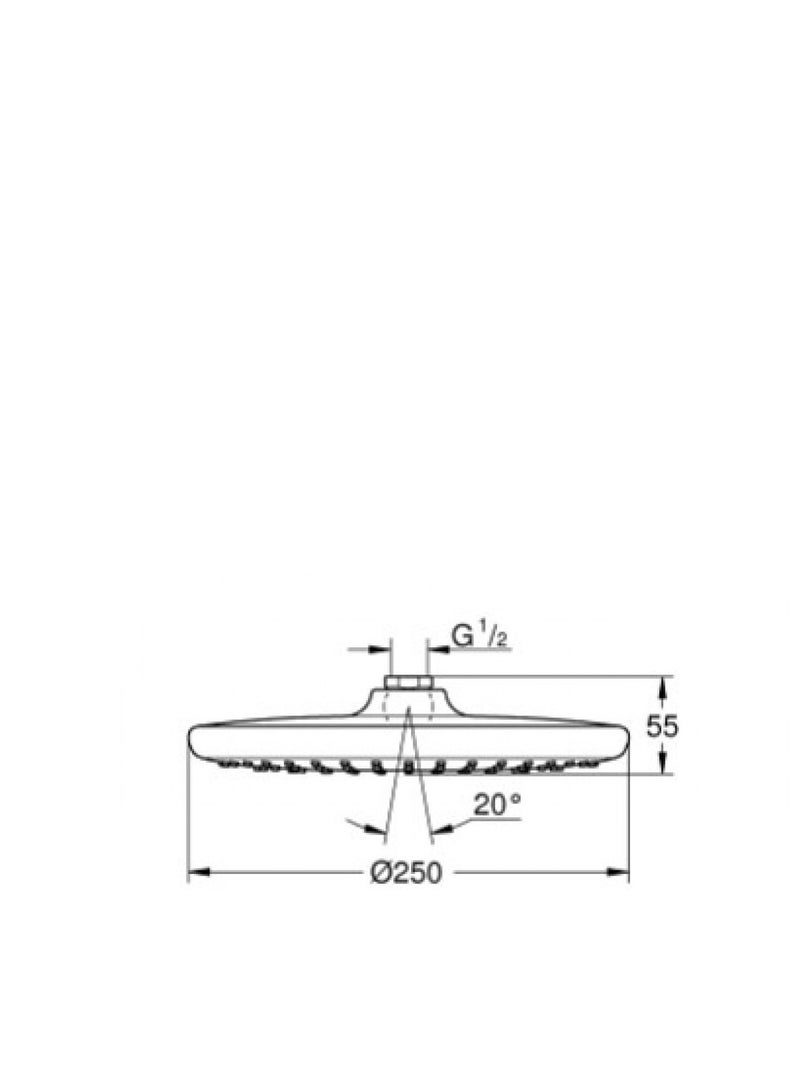 TEMPESTA 250 HEAD SHOWER 1 SPRAY