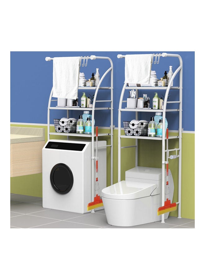 3 Shelf Toilet Storage Rack White