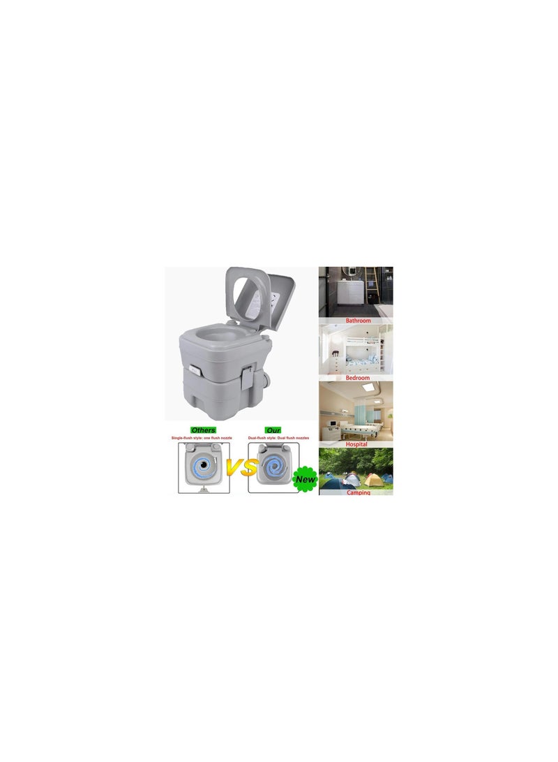 Portable Toilet with Waste Tank 2L