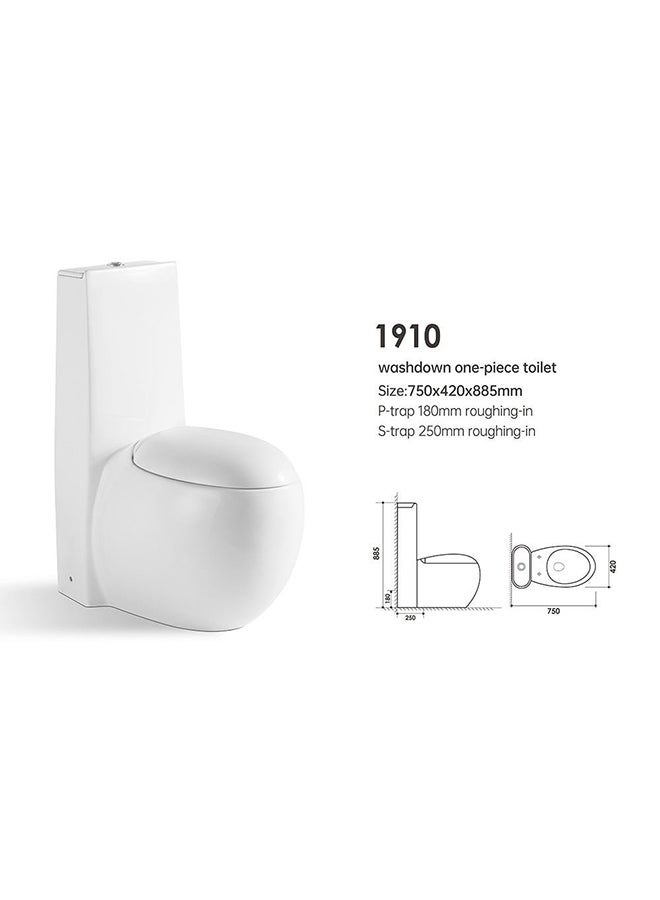 Nicole Wc One Piece S Trap Ceramic Wc S Trap Water Closet Wc S Trap For Bathroom Commercial Lavatories White