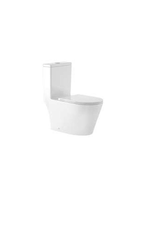 Milano Rimless Pro Wc Model.80673 S-Trap 250Mm White With Pp Seat Cover- Made In China