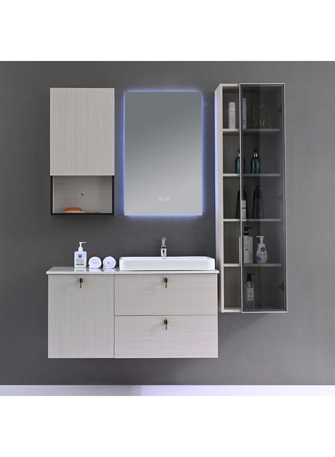 Alice Vanity Beige Bathroom Storage Cabinet For Toilet Bathroom