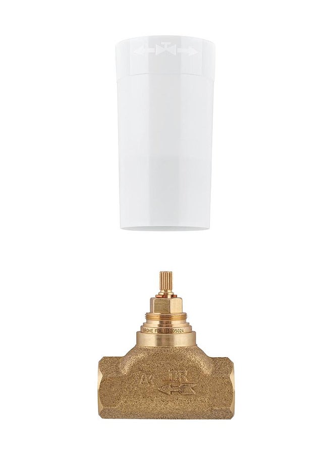 Concealed Stop Valve Gold/White 0.75inch