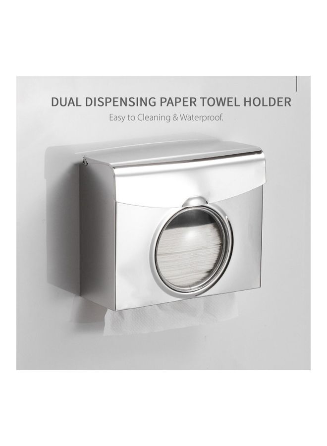 Paper Towel Dispenser Silver