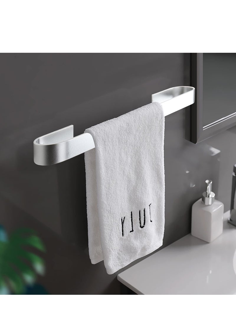 Towel Rail, Stainless Steel Bath Towel Bar, No Drilling Self Adhesive Towel Holder, Bathroom Towel Rack Towel Ring SUS-304 Hand Towel Ring for Kitchen Living Bedroom (15.7