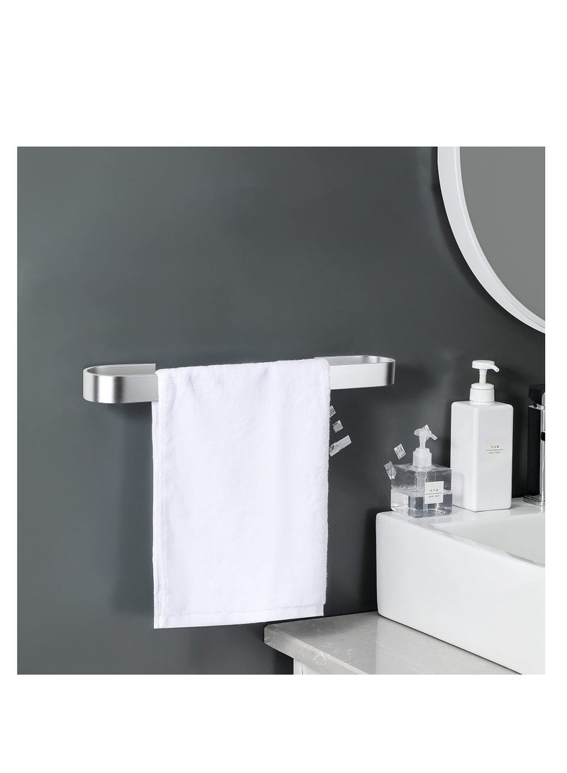 Towel Rail, Stainless Steel Bath Towel Bar, No Drilling Self Adhesive Towel Holder, Bathroom Towel Rack Towel Ring SUS-304 Hand Towel Ring for Kitchen Living Bedroom (15.7