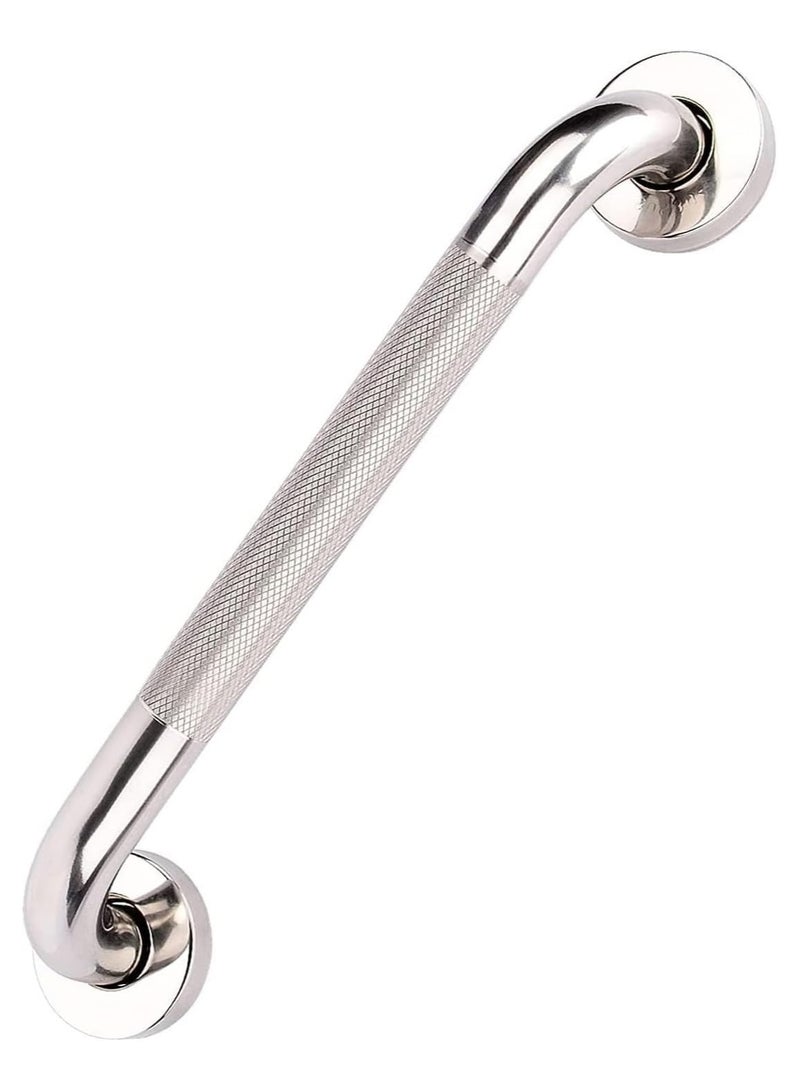 24 Inch Anti Slip Shower Grab Bar, Stainless Ste Knurled Bathroom Balance Bar, Safety Hand Rail Support Handicap Elderly Senior Assist Bath Handle, 1.25 inch thickness