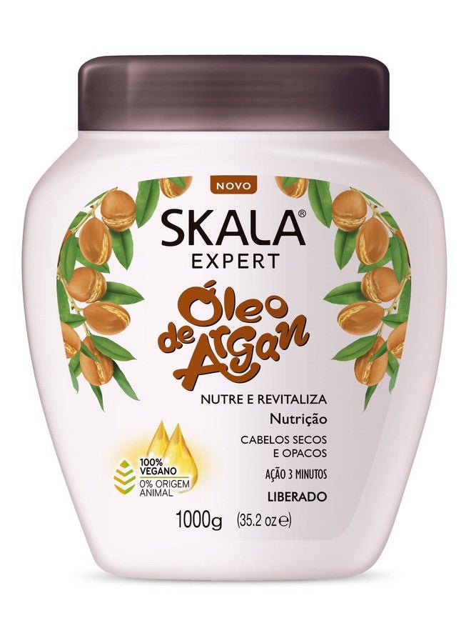 Brazilian Hair Treatment Cream Argan Oil 35Oz ; Creme De Tratamento Óleo De Argan 1Kg