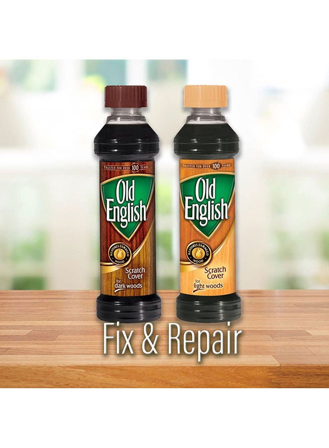 Old English Scratch Cover for Dark Woods Polish : Wood Scratch Remover, Scratch Concealer, Wood Polisher and Furniture Care, Furniture Refinishing - 8 oz