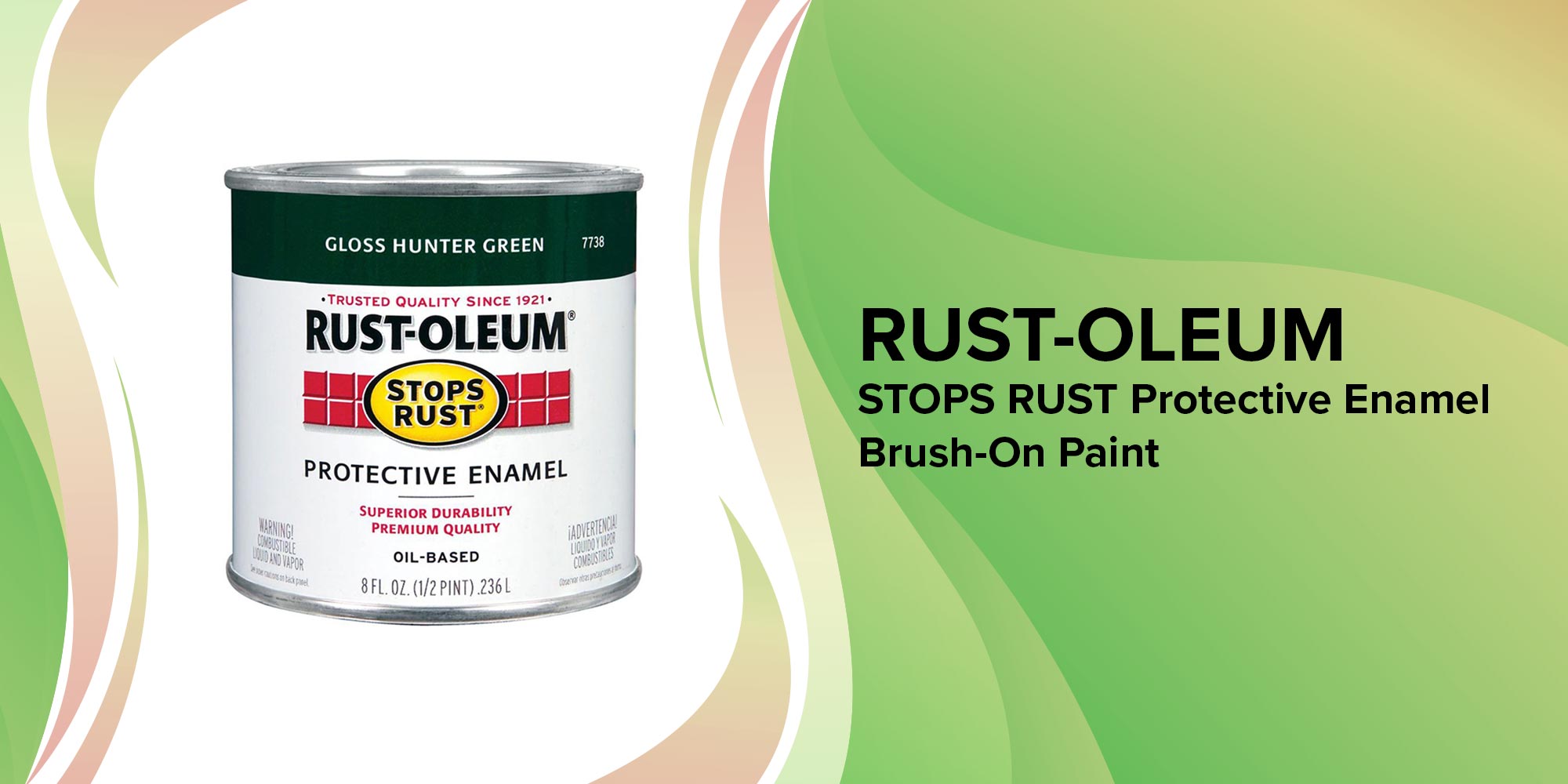 Stop Rust Protective Enamel Gloss Hunter Green 236ml