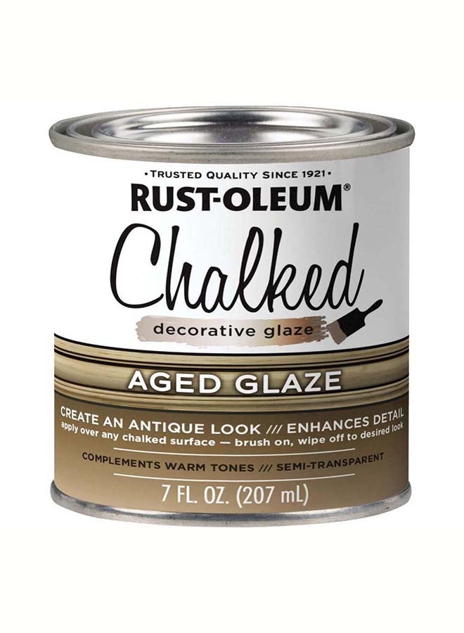 Chalked Paint Aged Glaze Brown