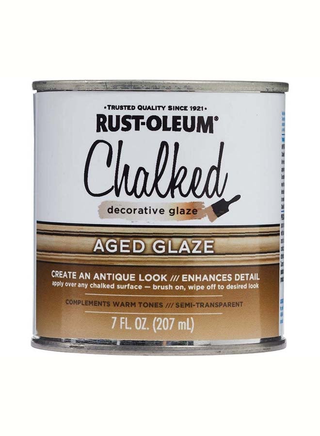 Chalked Paint Aged Glaze Brown