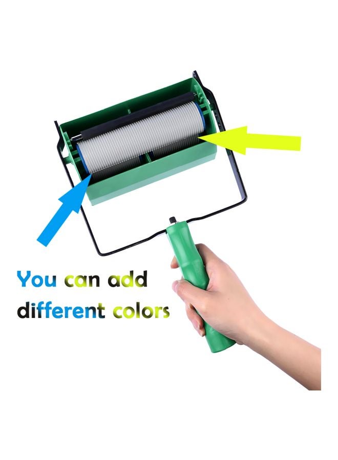 DIY Wall Hanging Painting Roller Green/Black/Grey 20x11x15centimeter